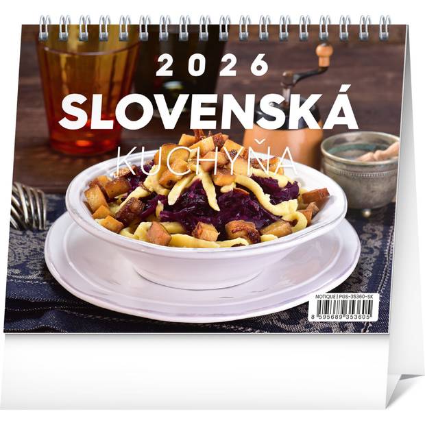 NOTIQUE Stolový kalendár Slovenská kuchyňa 2026, 16,5 x 13 cm NOTIQUE Stolový kalendár Slovenská kuchyňa 2026, 16,5 x 13 cm