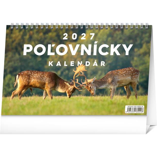 NOTIQUE Stolový Poľovnícky kalendár 2027, 23,1 x 14,5 cm NOTIQUE Stolový Poľovnícky kalendár 2027, 23,1 x 14,5 cm