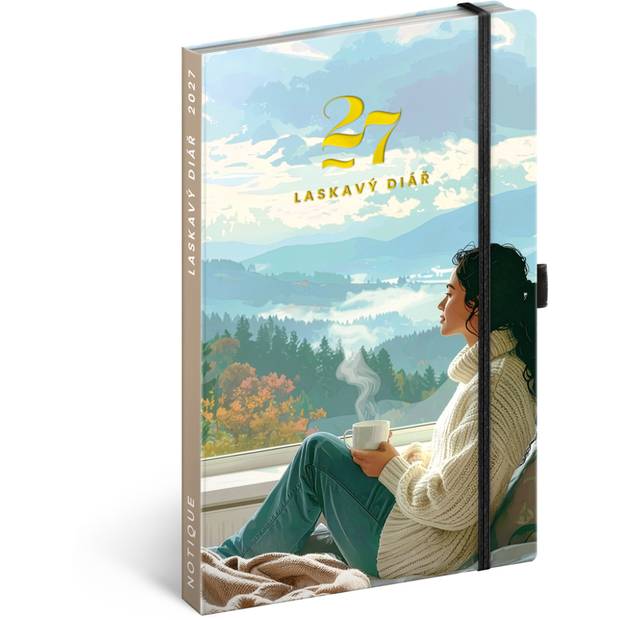 NOTIQUE Týdenní Laskavý diář CZ 2027, 13 x 21 cm NOTIQUE Týdenní Laskavý diář CZ 2027, 13 x 21 cm