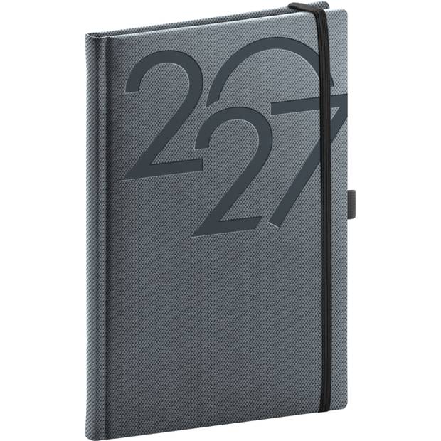 NOTIQUE Týždenný diár Ajax 2027, čierny, 15 x 21 cm NOTIQUE Týždenný diár Ajax 2027, čierny, 15 x 21 cm