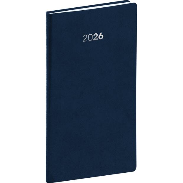 NOTIQUE Vreckový diár Balakon 2026, tmavomodrý, 9 x 15,5 cm NOTIQUE Vreckový diár Balakon 2026, tmavomodrý, 9 x 15,5 cm