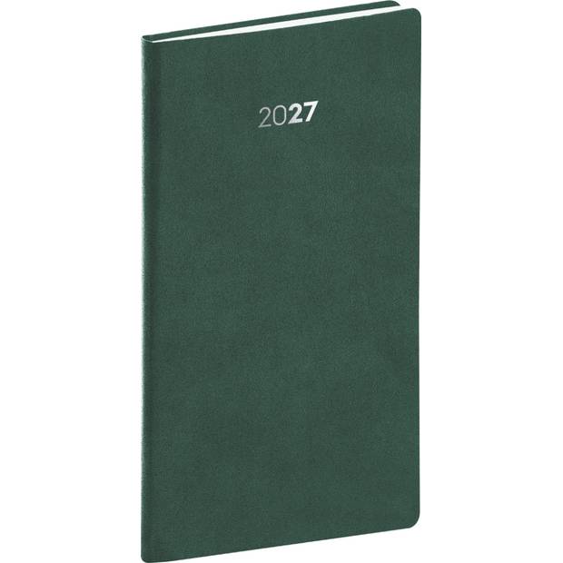 NOTIQUE Vreckový diár Balakon 2027, zelený, 9 x 15,5 cm NOTIQUE Vreckový diár Balakon 2027, zelený, 9 x 15,5 cm