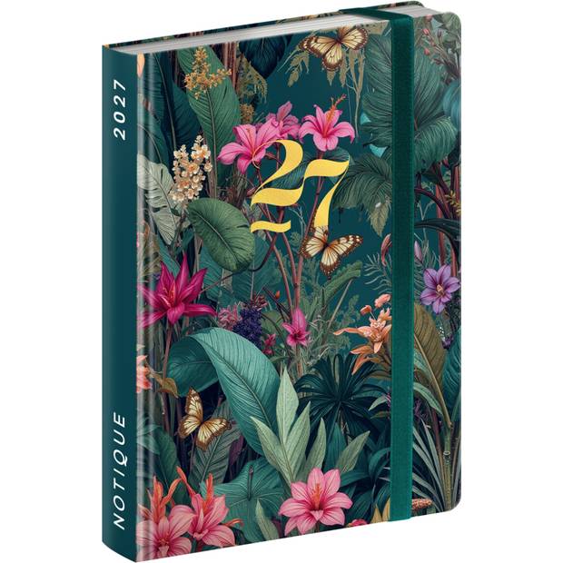 NOTIQUE Weekly Purse size planner Tropical Jungle 2027, 9,8 x 14,5 cm NOTIQUE Weekly Purse size planner Tropical Jungle 2027, 9,8 x 14,5 cm