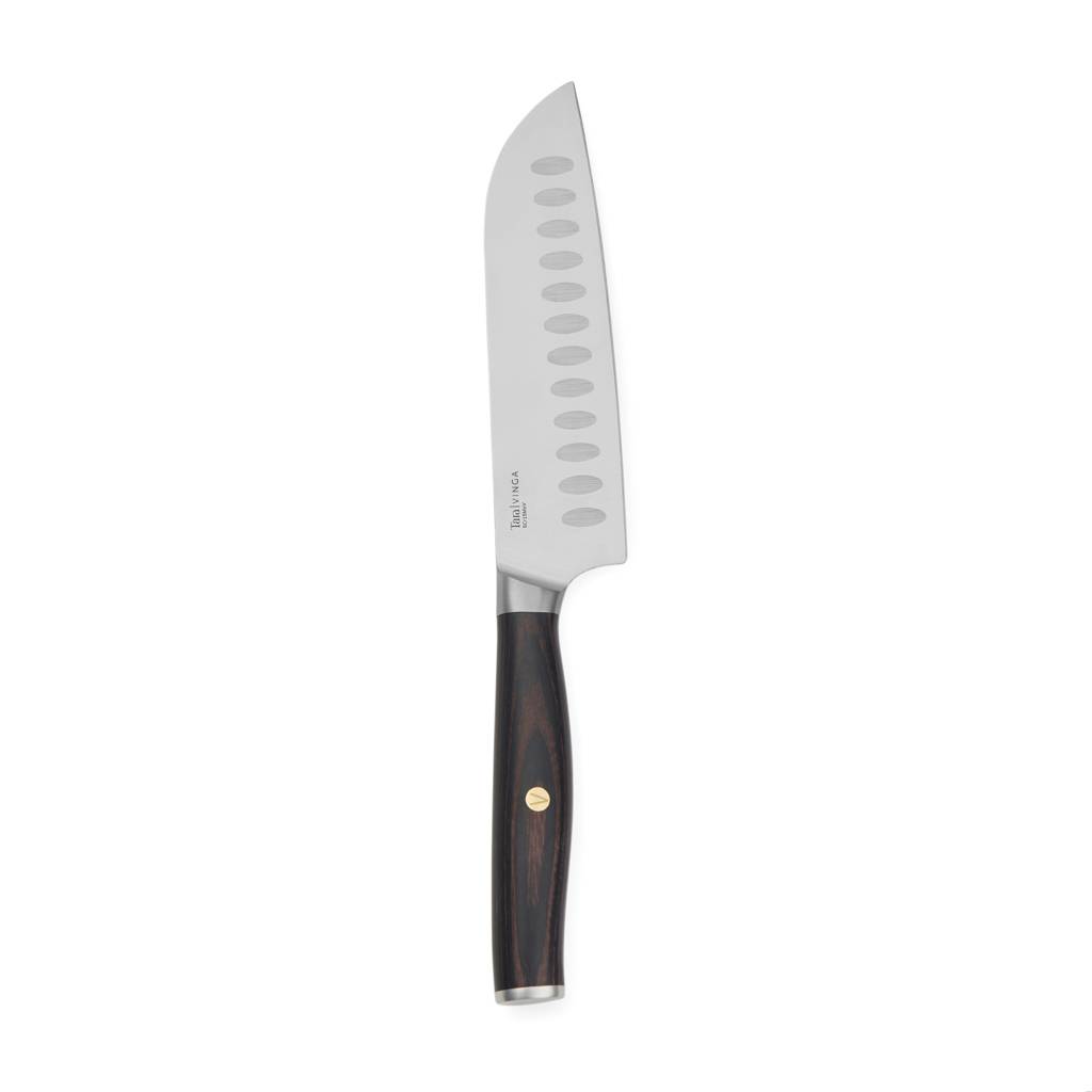 Nôž santoku 14cm VINGA Tara z RCS recykl. ocele, čierna 