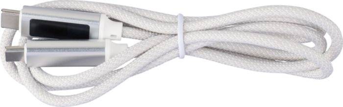 Nylonový nabíjací kábel 100W Gerd, sivá Light