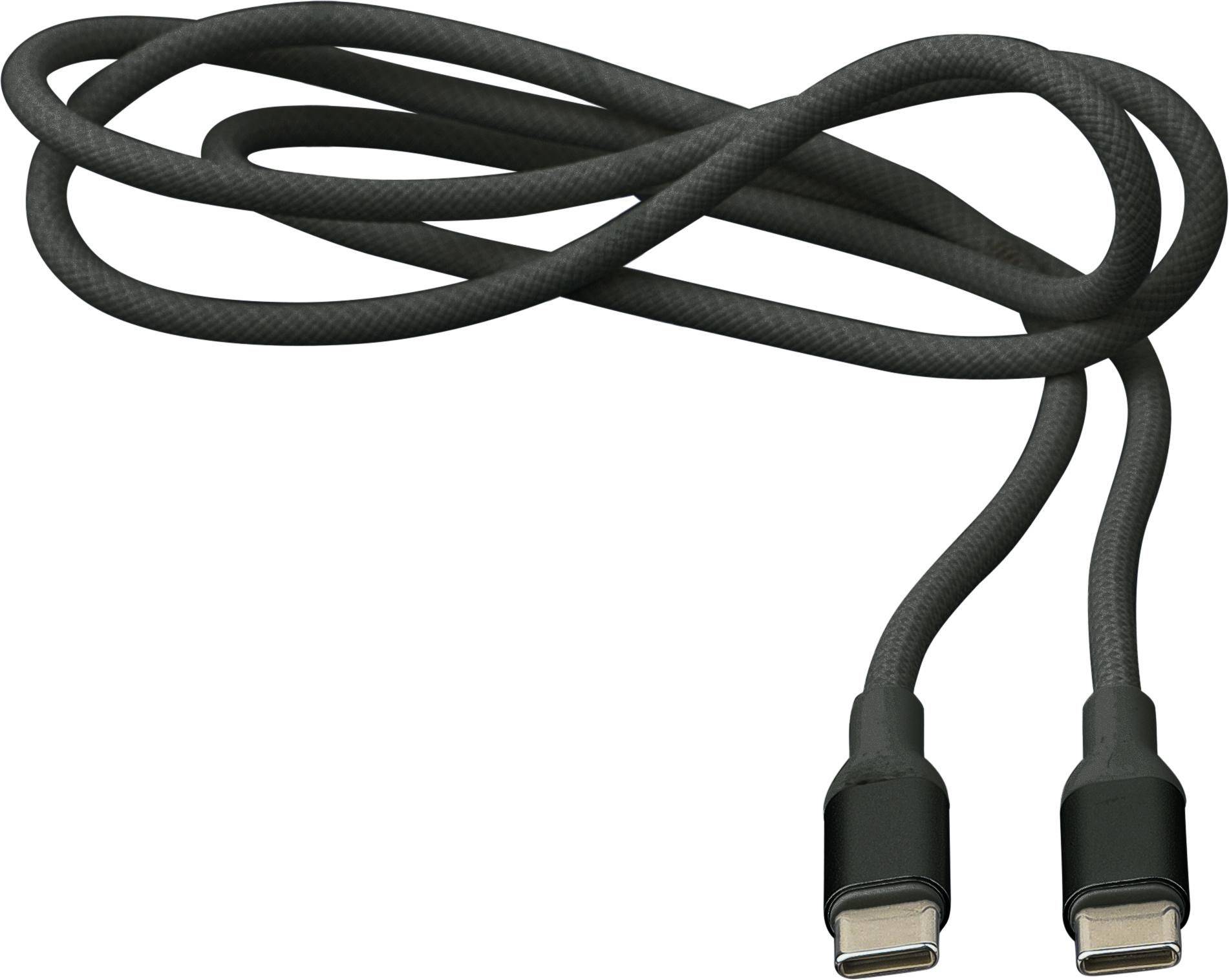 Nylonový nabíjací kábel Jacob, čierna