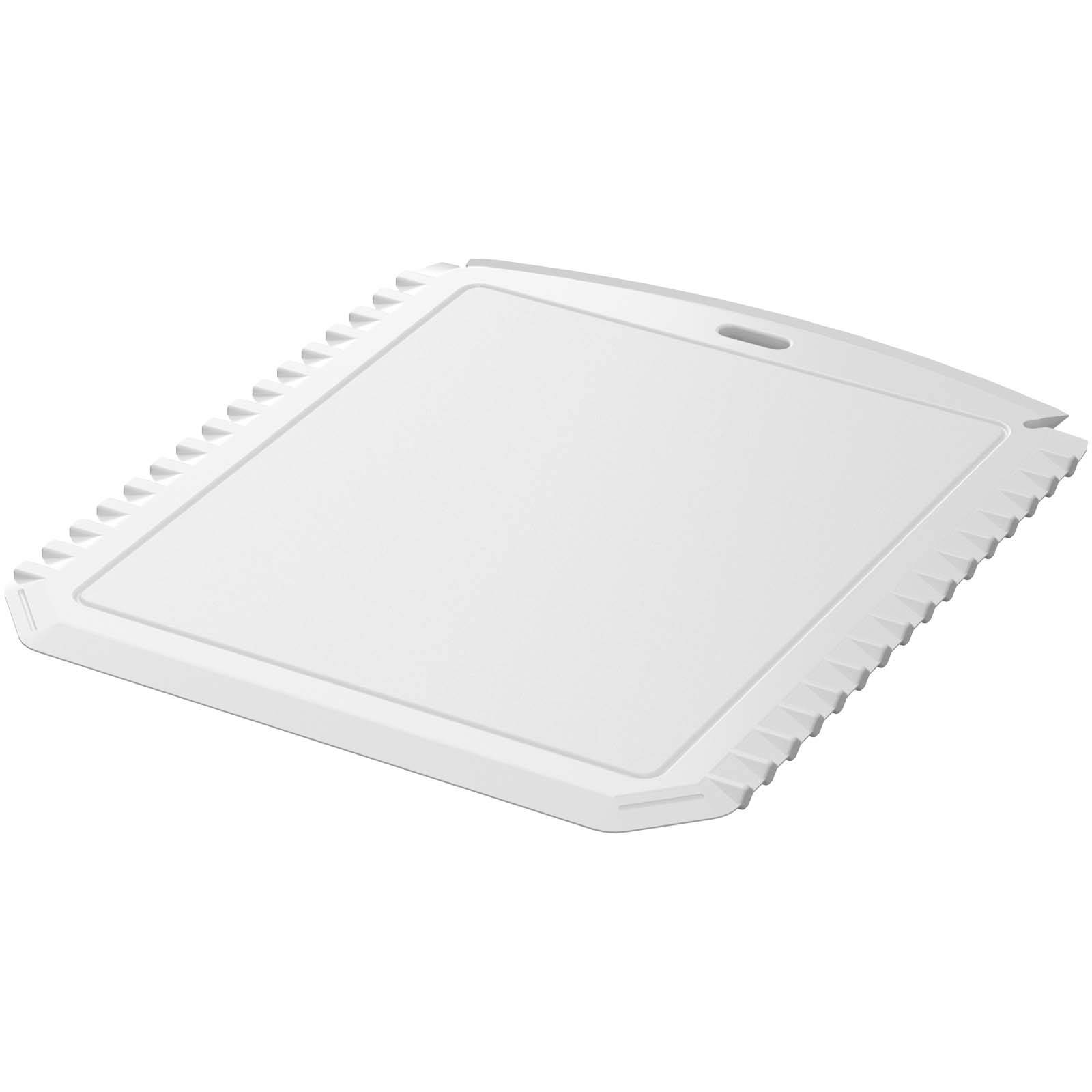 Obdĺžniková škrabka na ľad Thrym z recyklovaného plastu, biela