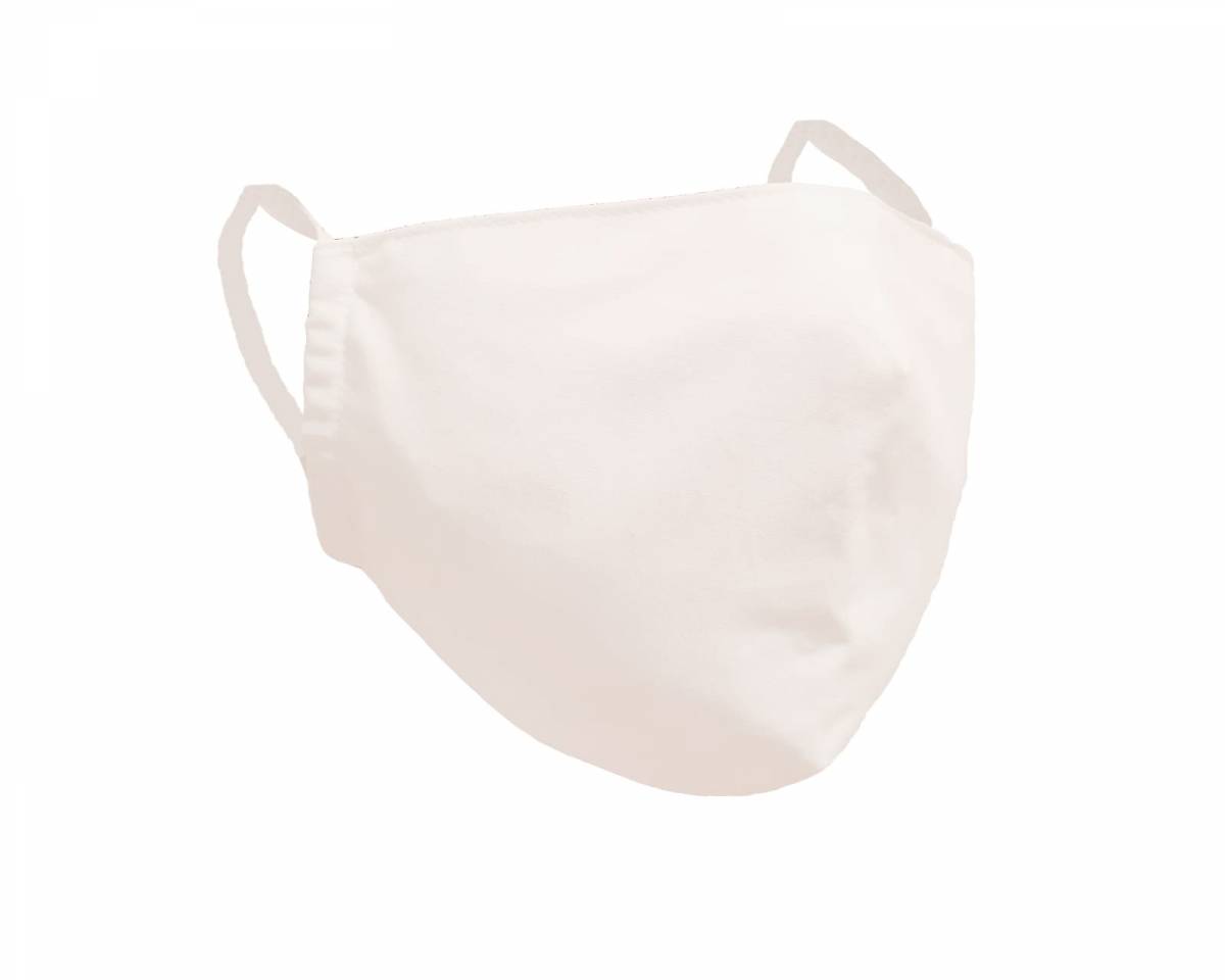 Ochranné rúško z bavlny, dámske-M, biela