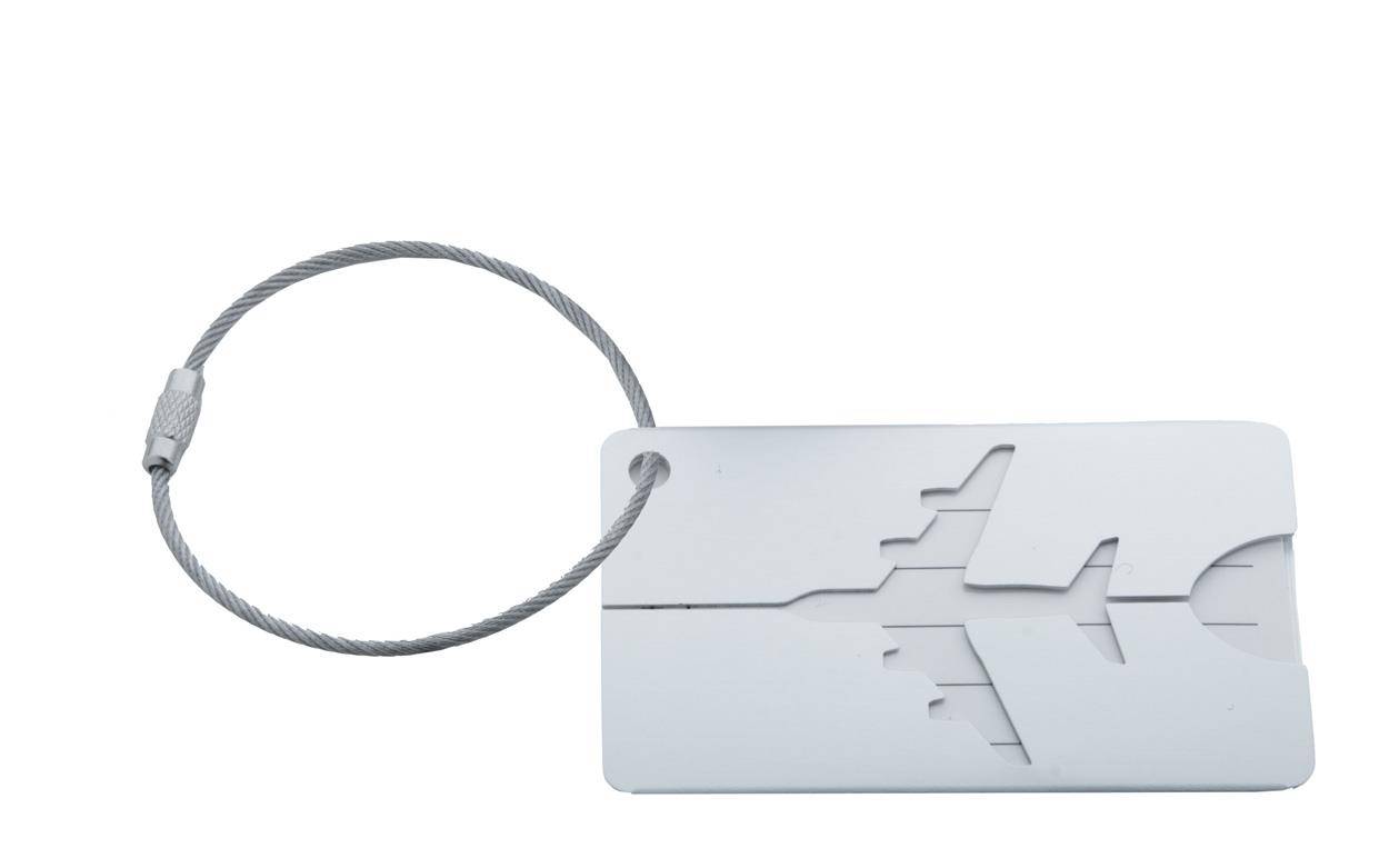 Orlando visačka na batožinu, sivá strieborná