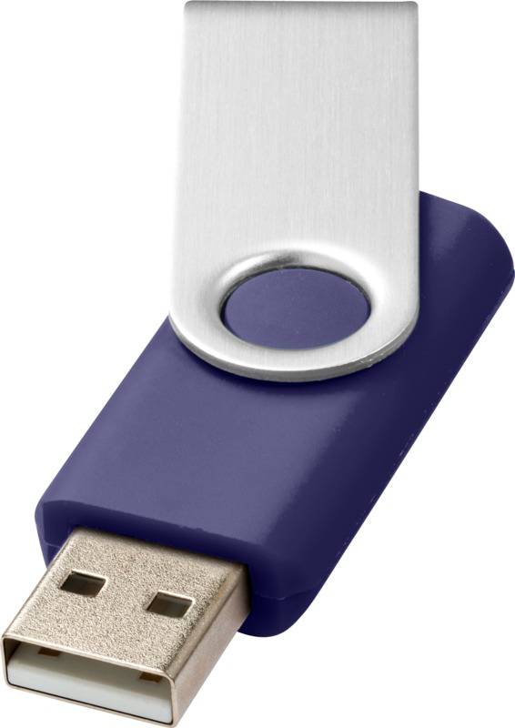 Otočný USB flash disk, 16GB, modrá