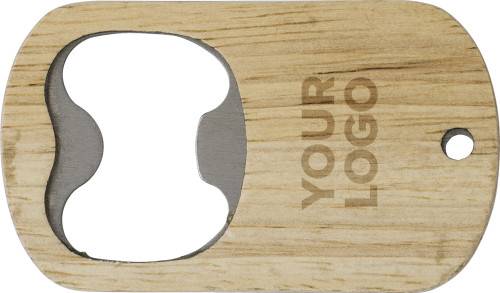 Otvirák na láhve z bukového dřeva, hnědá