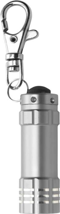 OTYS malá kapesní svítilna, 3 LED, stříbrná