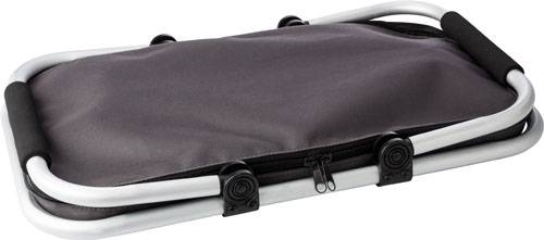 OXFORD BASKET skládací nákupní košík z materiálu typu Oxford, šedá