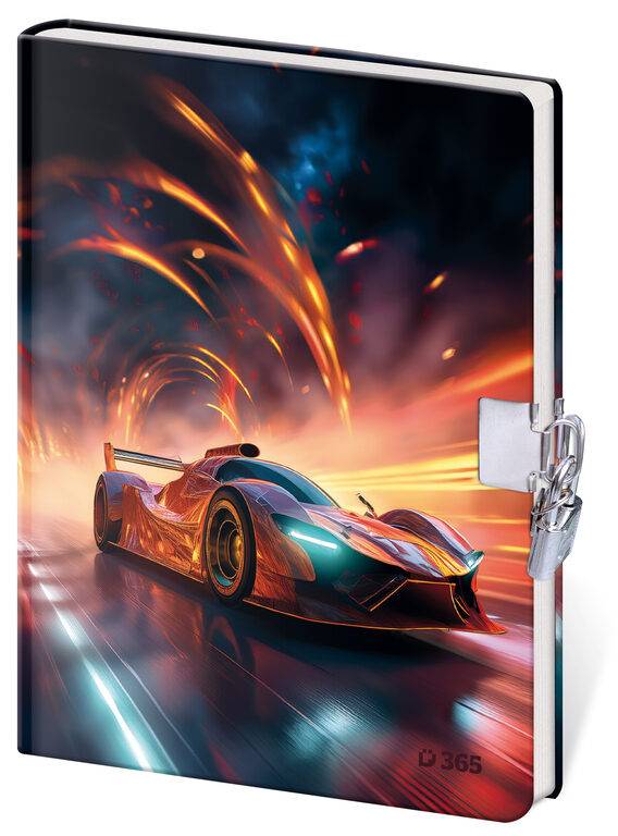 Pamätník 13 x 18 cm so zámkom - Sports Car