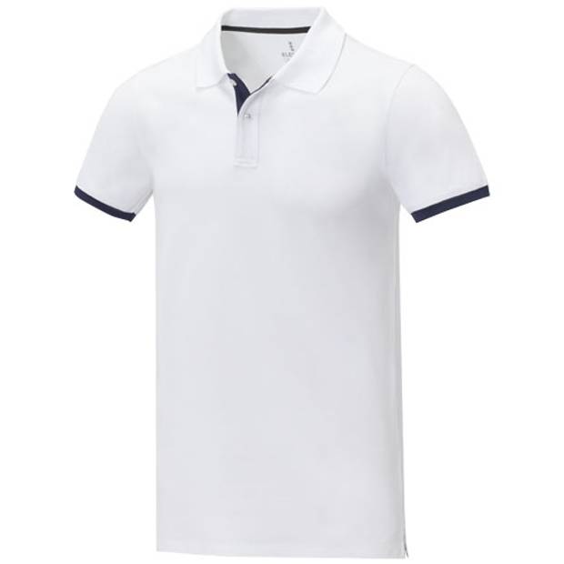 Pánská dvoubarevná polokošile s krátkým rukávem Morgan, bílá, XS Pánská dvoubarevná polokošile s krátkým rukávem Morgan, bílá, XS