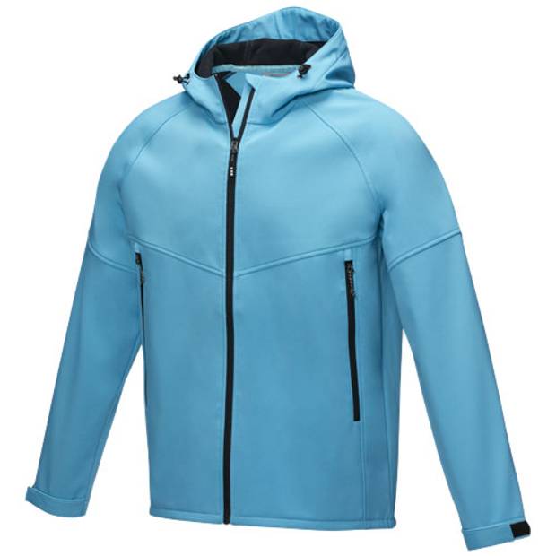 Pánská recyklovaná softshellová bunda GRS Coltan, světle modrá, L Pánská recyklovaná softshellová bunda GRS Coltan, světle modrá, L