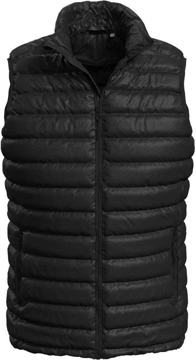 Pánska vesta Stedman Lux Padded Vest, Black Opal čierna, L