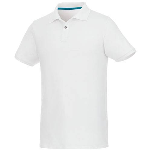 Pánske recyklované polo tričko Beryl, biela, XL