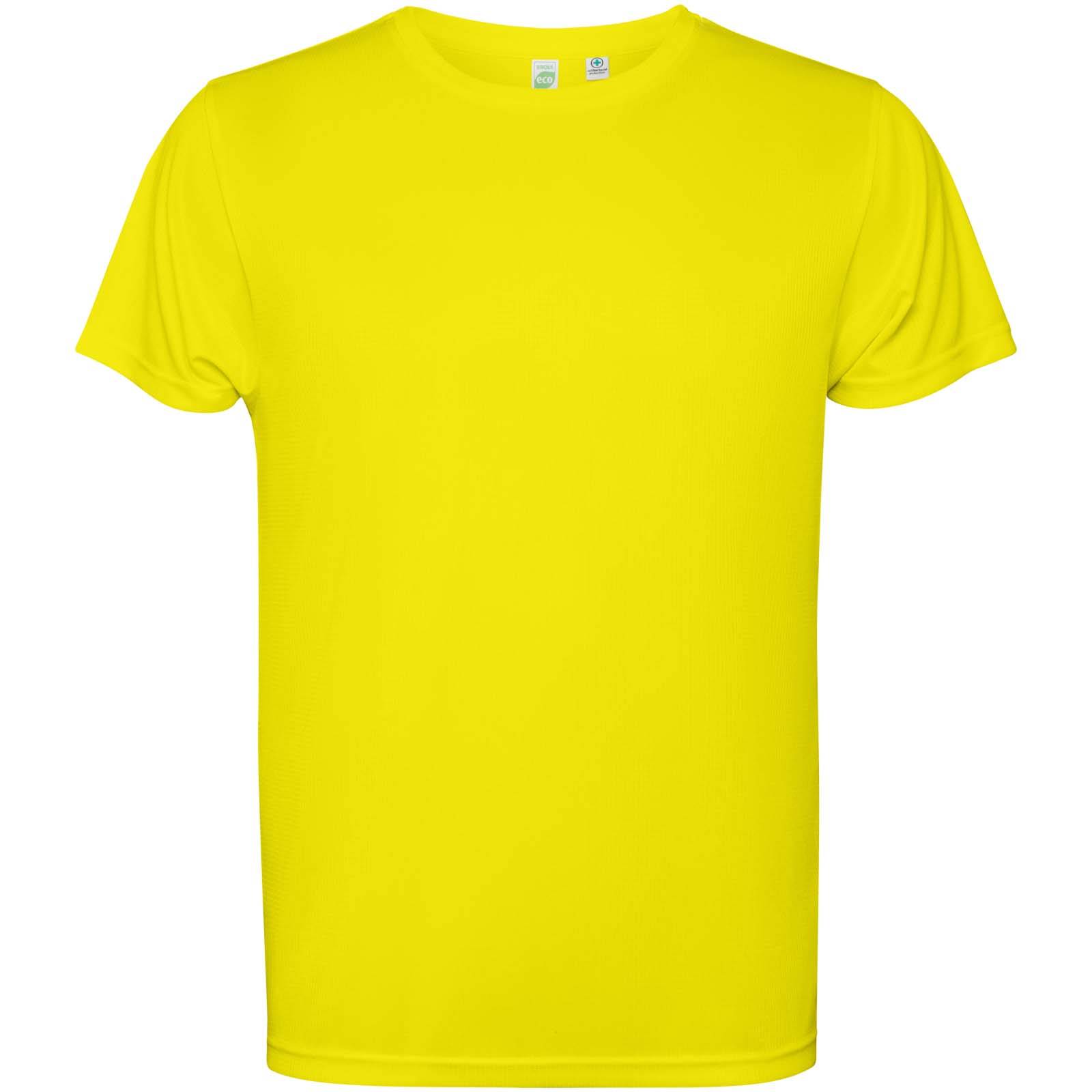 Pánske tričko s krátkym rukávom Estoril, žltá Fluor, S