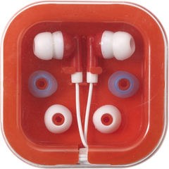 Obrázok ku produktu PEPA slúchadlá s náhradnými gumičkami v plastovej krabičke, červená