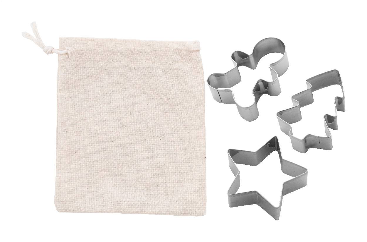 Pepparku chyba vianočných vykrajovačov na sušienky, sivá Silver