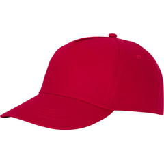 Obrázek k produktu Pětipanelová bavlněná čepice Feniks, červená