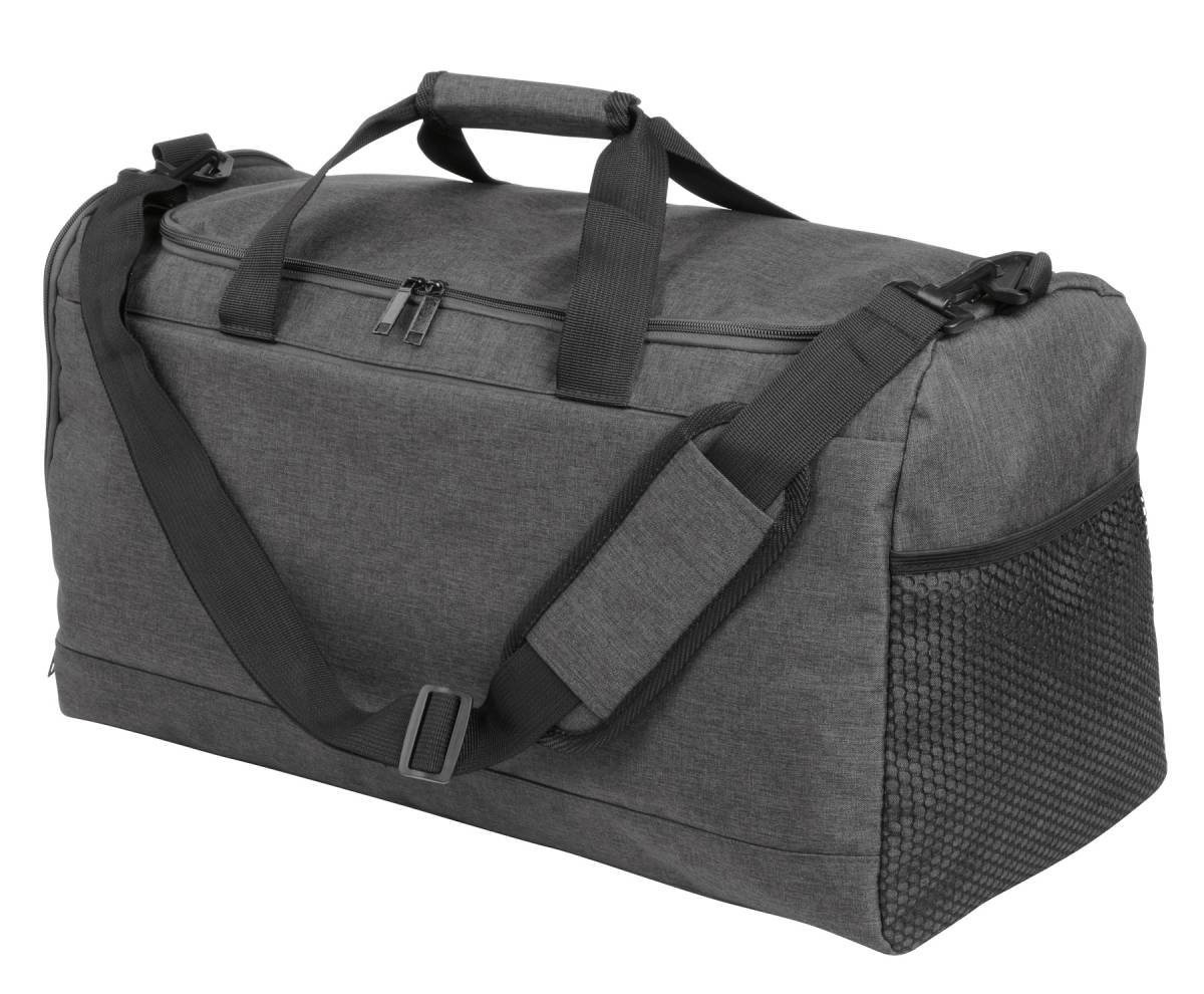 Pevná obdĺžniková športová taška, sivá