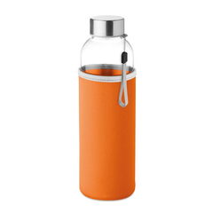 Obrázok ku produktu PILVI sklenená fľaša v neoprénovom puzdre, 500 ml, oranžová