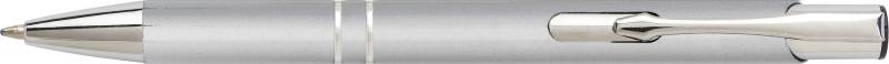 PIRANO hliníkové guľôčkové pero s UV lakom, strieborná