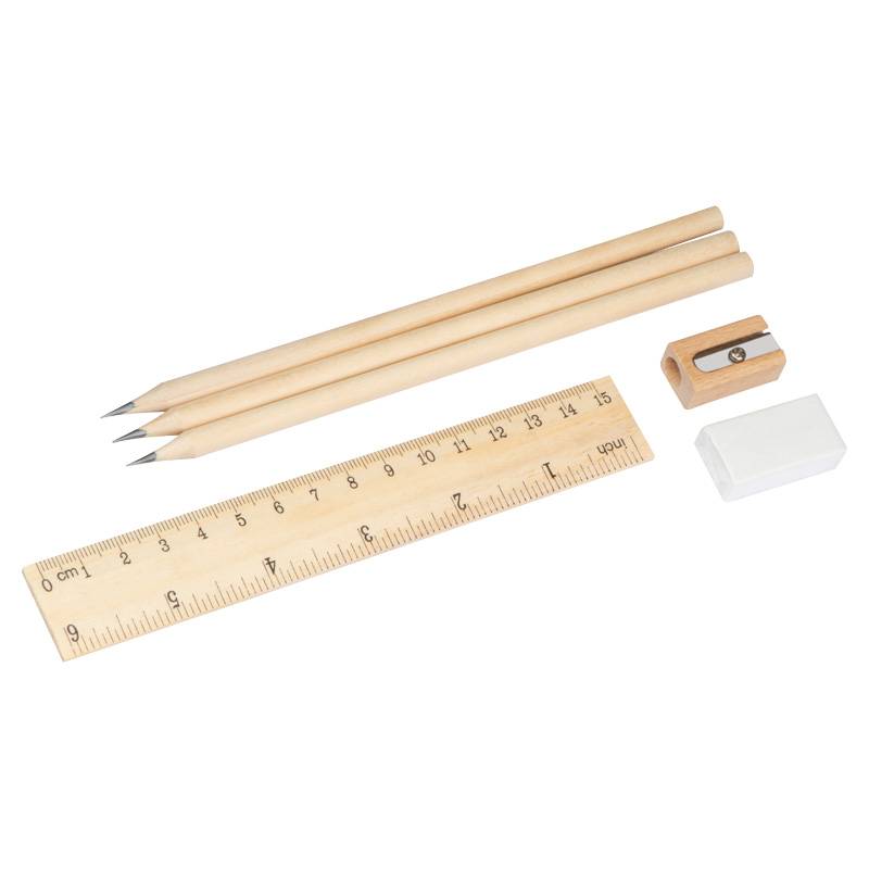 Písacia sada, hnedá béžová