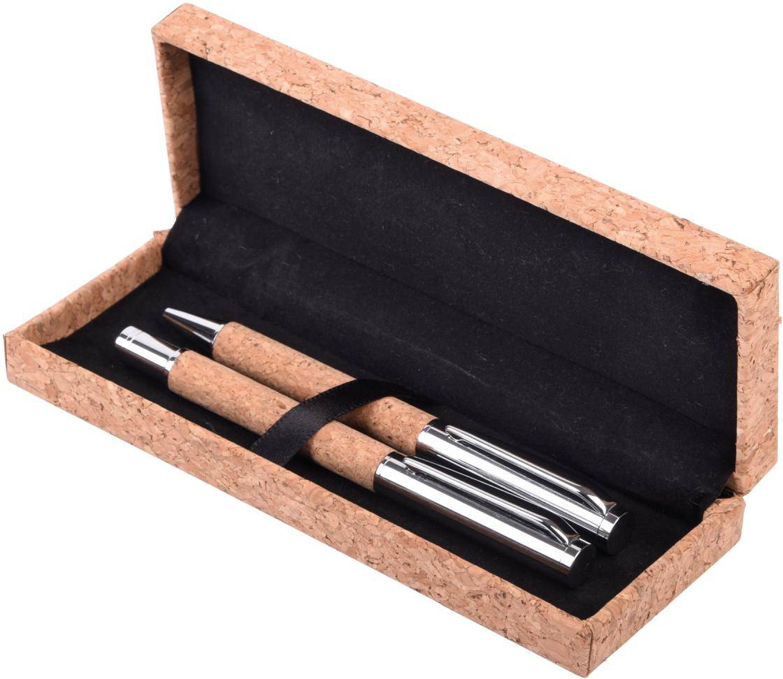 Písacia súprava "Cork signature", hnedá