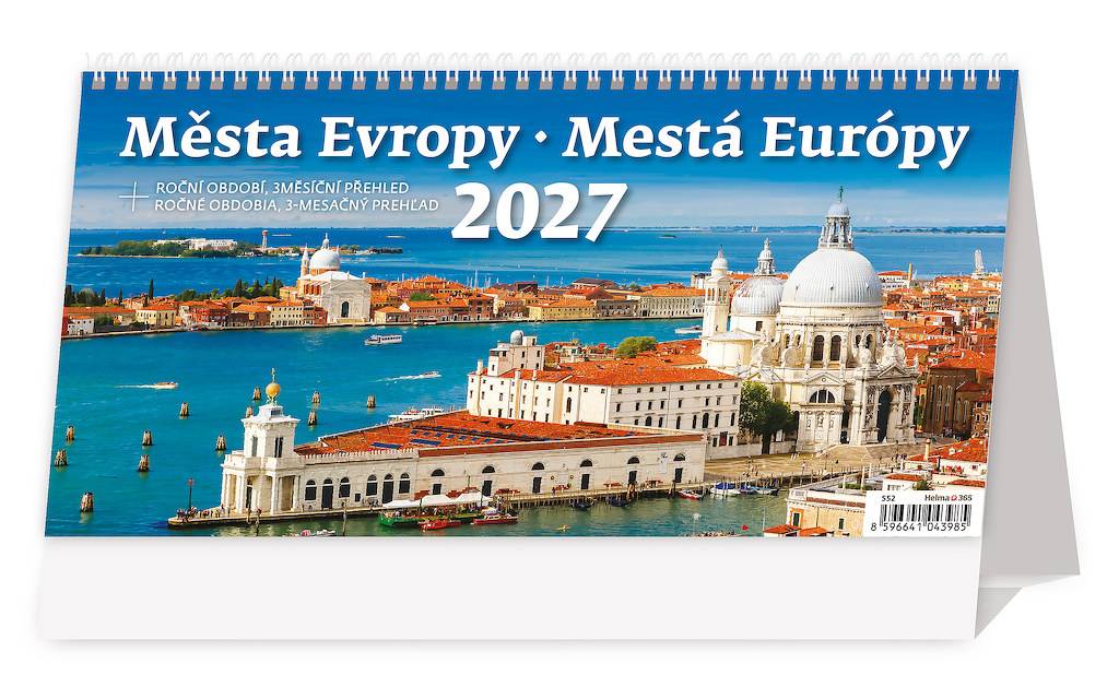 Plánovací kalendár Mestá Európy