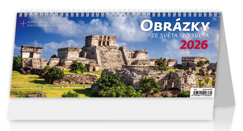 Plánovací kalendár Obrázky zo sveta, 2026