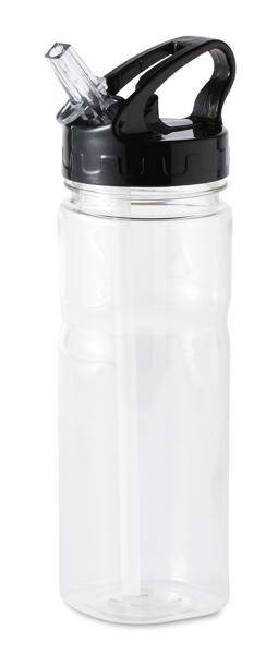 Plastová láhev na vodu, 600 ml, transparentní