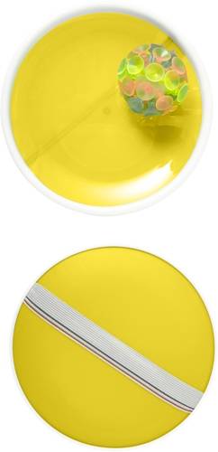 Plastová loptová hra, žltá
