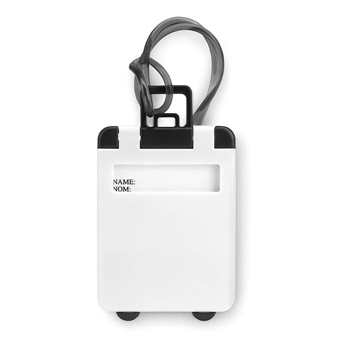 Plastová menovka, biela