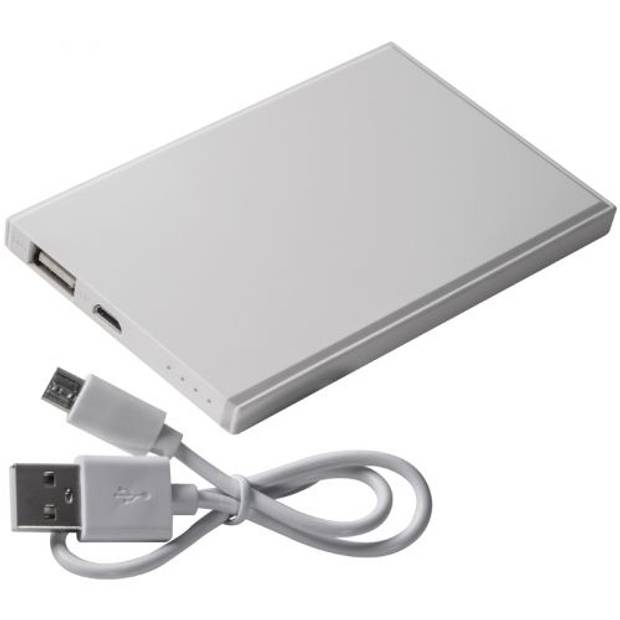 Plastová PowerBank 2200mAh, bílá Plastová PowerBank 2200mAh, bílá