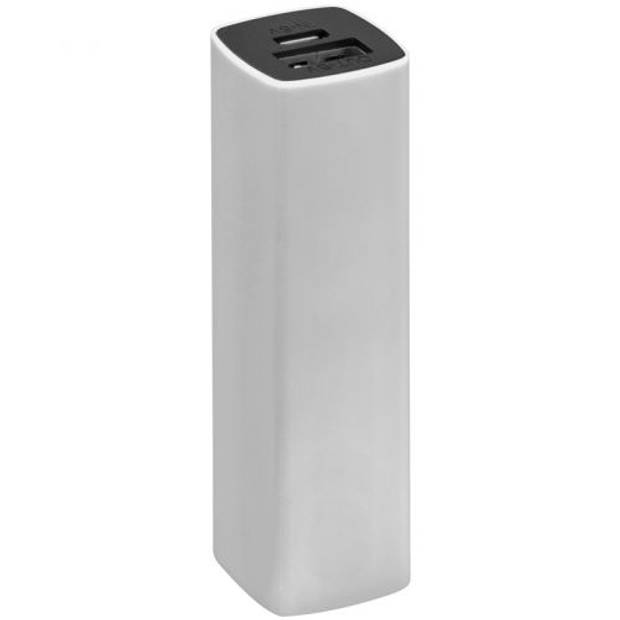 Plastová powerbanka 2200 mAh, biela Plastová powerbanka 2200 mAh, biela