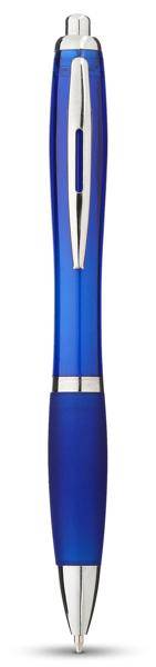 Plastové guľôčkové pero,čierna náplň, modrá