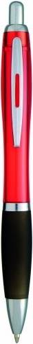 Plastové kuličkové pero, černá náplň, červená