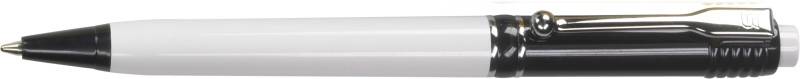 Plastové kuličkové pero Stilolinea Brazil, bílá / černá