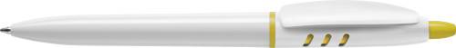 Plastové kuličkové pero Stilolinea S30, bílá / žlutá