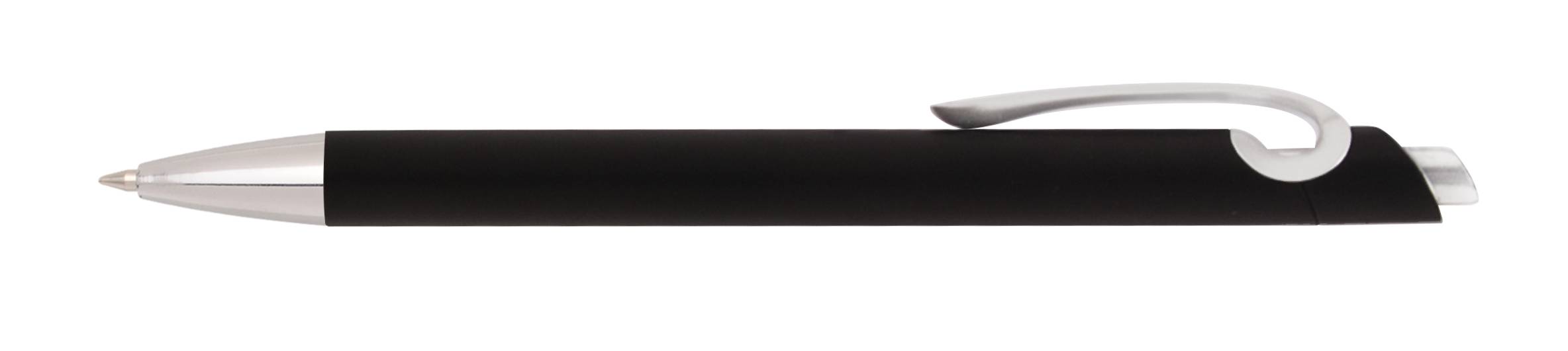 Plastové pero 967, šedá stříbrná