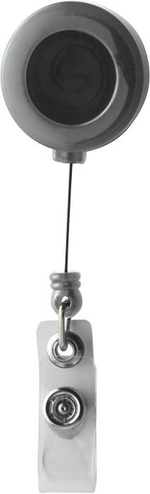 Plastový držák na skipas, visačky, jmenovky, klip, černá / Batumi /