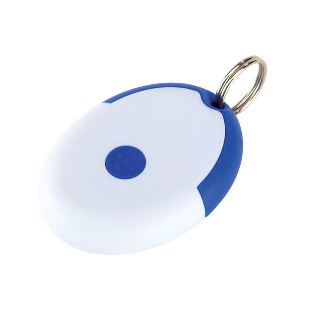 Plastový prívesok na kľúče s kondómom, modrá /KONET/ Plastový prívesok na kľúče s kondómom, modrá /KONET/