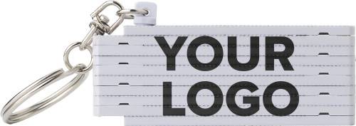 Plastový skladací meter, biela