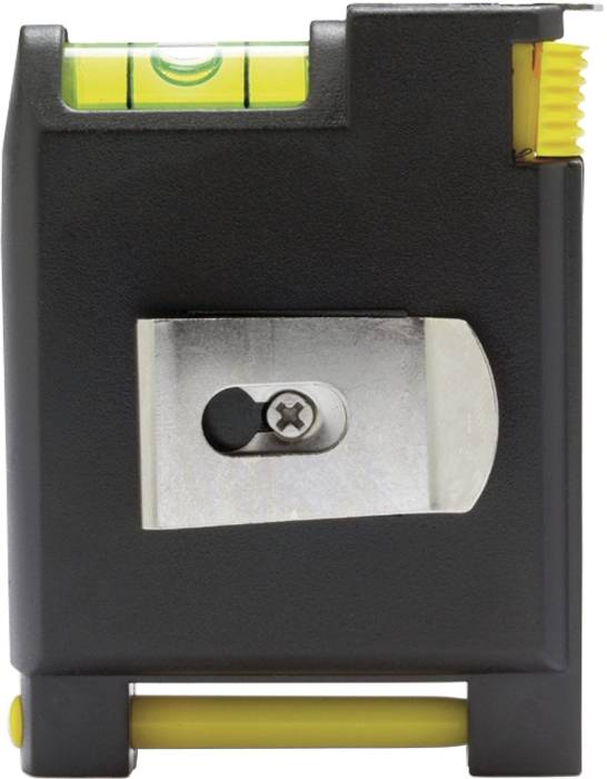 Plastový svinovací metr 2 m, vodováha, poznámkový blok