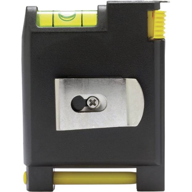 Plastový zvinovací meter 2 m, vodováha, poznámkový blok Plastový zvinovací meter 2 m, vodováha, poznámkový blok