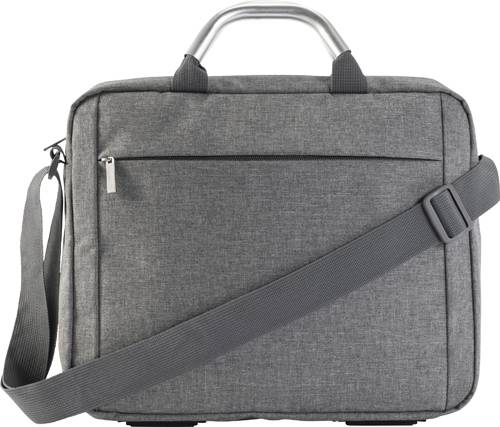 Plátená, polycanvas 600D, konferenčná taška na laptop, sivá