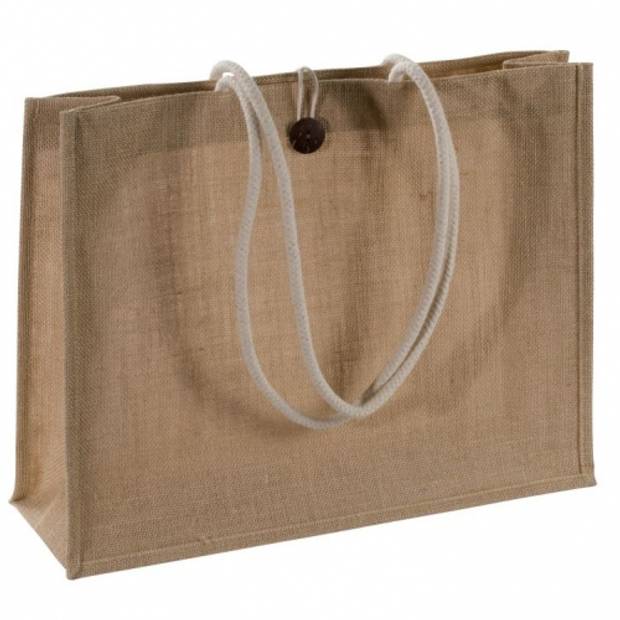 Plátenná jutová nákupná taška, hnedá Plátenná jutová nákupná taška, hnedá